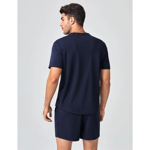 Ensemble short d'été décontracté unisexe pour homme le plus vendu T-shirt en coton éponge 100% et short respirant surdimensionné Match parfait - Product Image 3