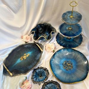 ถาดรองชาผลไม้ทำด้วยมือ3ชั้นรูปทรงกลมทำด้วยมือมีสไตล์ขนาดกำหนดเองได้ - Product Image 1