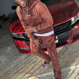 ชุดเซ็ตฮู้ดดี้และกางเกงขายาวทรงบэгกี้แบบซ้อนชั้น แต่งคริสตัลสไตล์ Y2K ผลิตโดย OEM ปี 2026 รับผลิตตามแบบ - Product Image 5