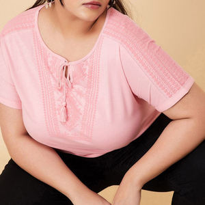 High Quality Custom Designed Women's <b>T</b>-<b>Shirt</b> <b>Lady</b> Collection 100% Cotton Custom Logo Embroidery Made <b>T</b> <b>Shirts</b> - Product Image 4