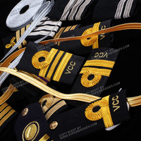 Epaulettes Ceremoniales de Tela para Pilotos, Aviadores y Guardias, para Uso en Aerolíneas