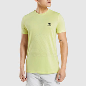 La mejor Camiseta ajustada de secado rápido de tela de Punto ligero para gimnasio, tecnología de impresión sólida elegante hecha en Pakistán para uso en exteriores para adultos - Product Image 1