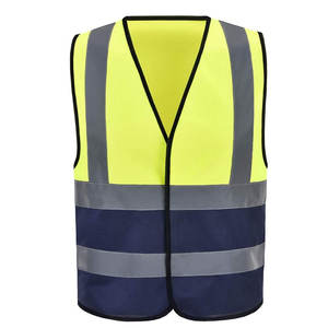 Chaleco de seguridad con tiras reflectantes con cremallera y bolsillos Chaleco DE TRABAJO Personalizar ropa de trabajo de seguridad Precio al por mayor - Product Image 4