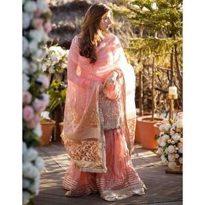 Fabolous-vestido blanco paquistaní, modelo 2021, traje de césped muy bonito y brillante - Product Image 2