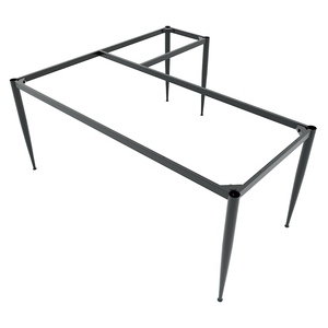 Système CONE II HCCN019, pieds de bureau en forme de L, 180x160cm, design minimaliste en acier - Product Image 2