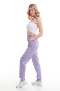 Vente en gros de pantalon baggy européen taille haute XL en coton pour femmes, jambe droite large, pantalon cargo en denim, jean skinny maman noir - Product Image 2