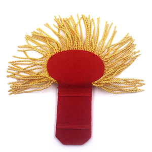 Marching Band Charreteras Ceremonial Shoulder Board Fringe Tassel Custom Rank Shoulders Venta al por mayor Shoulder Charreteras - Product Image 6