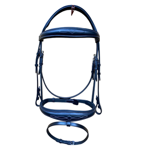 Selle équestre anglaise anatomique Bride de cheval en cuir confortable avec cristaux pour les propriétaires de chevaux équipement de cheval - Product Image 3