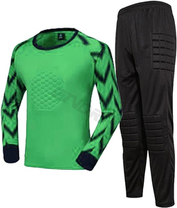 Ensemble de maillots de gardien de but pour hommes Combinaisons d'entraînement de football avec kit de protection en éponge Uniforme personnalisé pour l'entraînement des gardiens de but - Product Image 1