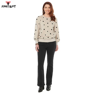 Sweats à capuche d'hiver de qualité supérieure à épaules tombantes pour femme Logo personnalisé Nouveautés Sweat à vendre - Product Image 4