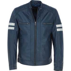 Chaqueta de Invierno para Hombre de Diseño Superior, 100% Cuero Genuino de Alta Calidad, Cuello Alto, Manga Larga, Impermeable y Resistente al Viento, con Logotipo Personalizado - Product Image 1