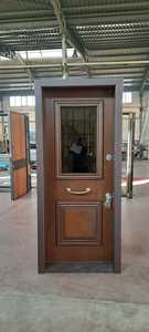 ABSDOOR NOYER Personnalisable Ultra Sécurisé Design Moderne Isolation Thermique Phonique Porte en Acier Placage Naturel Intérieur Villa Hôtel - Product Image 4