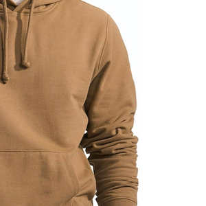 OEM <b>Men</b> Custom <b>Silk</b> Screen Printed Pullover Hoodie With 100% Cotton Fleece With No String Hooded High Quality Hoodie for <b>Men's</b> - Product Image 3