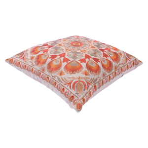 Véritable bloc de main imprimé fleur bleu nuit 100% coton oreiller et housse de coussin avant et arrière tous deux imprimés pour un usage domestique - Product Image 4