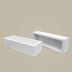 Boîte en bois poli écologique blanche élégante, cadeaux et artisanat à succès, décoration murale, fabriqué en Inde - Product Image 3