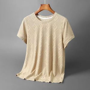 OEM Logo personnalisé Design Trendy Marque 3D Jacquard T-shirt à manches courtes 180gsm coupe ample à séchage rapide pour homme - Product Image 4