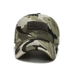 Personalizado hombres todas las estaciones protección solar visera camuflaje gorra de béisbol deportes al aire libre protección gorra de béisbol táctica