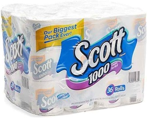 Scott Toilet Tissue Strong & Soft Washable Disposable 1000 <b>Sheets</b> Per Roll 36 Piece - Product Image 4