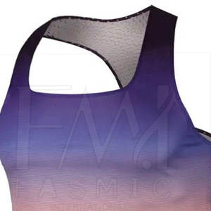 Camisetas de Gimnasio con Parches Personalizados de Color Sólido para Mujer, Camisetas de Yoga para Hombre, 100% Algodón, Ecológicas, Servicio OEM, Fasmic International - Product Image 3