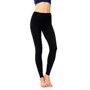 High waist stretch <b>leggings</b> Full length black spandex Seasons wear sporty <b>leggings</b> Black stretch <b>nylon</b> <b>leggings</b> - Product Image 1