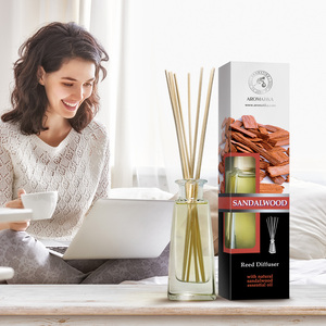 Diffuseur de parfum Aromatika Bois de Santal 100ml avec huile essentielle naturelle, parfum d'ambiance boisé longue durée - Product Image 5