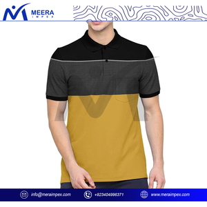 Polo manches courtes à séchage rapide 100% coton pour homme Tissu tricoté extensible confortable Design intemporel pour la superposition solide - Product Image 2