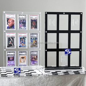 Soporte Acrílico Transparente Personalizado SYP <span class=keywords><strong>de</strong></span> 9 Ranuras para Pokémon Black Star Promo 2023, Pokémon X Van Gogh Pikachu con Sombrero <span class=keywords><strong>de</strong></span> Fieltro Gris # 085 PSA 10 - Product Image 5