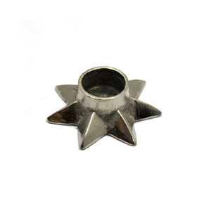 Christmas Decorative Metal Taper Candle Holders <b>Star</b> Shape Silver Plated for Indoor and Outdoor <b>Lighting</b> Decoration Candle Taper - Product Image 1