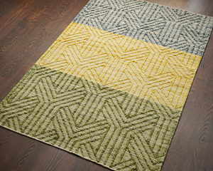 Premium Quality Luxury Textured Wool <b>Boho</b> <b>Rug</b> Handwoven Modern Woollen <b>Rug</b> for Cozy Home Atmosphere Plush Pile Height - Product Image 6