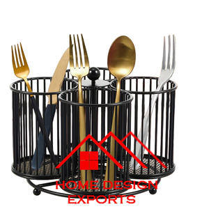 Porte-ustensiles en bois noir plaqué, design premium, best-seller 2025, accessoires de cuisine très demandés, avec base en bois - Product Image 5