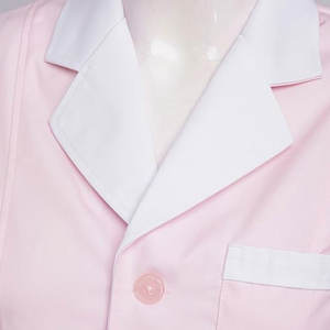 เสื้อโค้ทสำหรับโรงพยาบาลผ้าใยสังเคราะห์สีขาวแบบใช้แล้วทิ้งเสื้อโค้ทแลปเพื่อความปลอดภัยในห้องปฏิบัติการทางการแพทย์ - Product Image 5