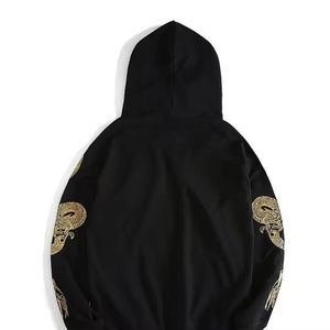 Sweat à capuche avec logo personnalisé pour hommes Sweats à capuche sérigraphiés avec broderie 3D personnalisés Sweats à capuche et sweatshirts à capuche pour hommes - Product Image 2