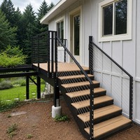 Balustrades et mains courantes en câble de fer inoxydable à prix d'usine HIMOWAY pour balcon et escalier