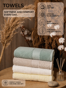 Toalla de Baño ARVIS Clásica de Jacquard, 70x140cm, Rayas Anchas, 300-600 GSM, Suave, Absorbente, Ecológica, para Hotel y Hogar, Venta al Por Mayor - Product Image 3