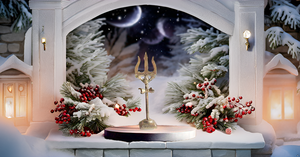 Brass Trishool Trident Lord Shiva Mahadev's Mythological for <b>Home</b> <b>Temple</b> Durable Metal Craft - Product Image 5