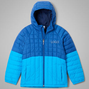 Blouson matelassé pour garçons de haute qualité, design à capuche avec blocs de couleur, prix de gros pour les acheteurs en gros, prix avantageux, vêtements décontractés 2026 - Product Image 1