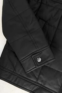 Veste d'automne chaude matelassée coupe-vent à col montant, respirante, anti-rétrécissement, personnalisable, fermeture éclair sur le devant pour hommes - Product Image 4