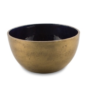 Cuencos de servicio de esmalte sólido decorativos, forma redonda de Metal, precio barato, para el hogar y hoteles - Product Image 1