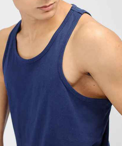 Camisetas de Tirantes Personalizadas para Hombre, de Alta Calidad, al por Mayor, con Logotipo Personalizado, Cómodas, de Color Sólido, Casuales, 100% Algodón, Poliéster, Transpirables, 2024 - Product Image 4
