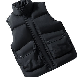 เสื้อกั๊กทรงพองกลางแจ้งสีดำทุกวัน, แจ็คเก็ตกีฬาลงเสื้อนุ่มสำหรับฤดูหนาว - Product Image 1