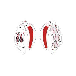 Diadema de Moda Multicolor con Bordado de Béisbol, Hecha a Mano con Cuentas y Forma de Hoja, Accesorio para el Cabello para Mujer, Día del Juego - Product Image 6