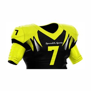 100% maillot de football américain en polyester maille de haute qualité respirant et grande taille longueur des manches courtes imprimé pour l'équipe - Product Image 5