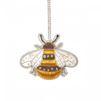 Ornements festifs modernes de luxe en fil pailleté cousus main Zari pour la décoration de la maison pour Diwali, Noël, Pâques