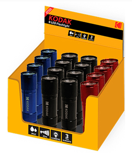 ไฟฉายอลูมิเนียมขนาดกะทัดรัด 9LED จำนวน 16 ดวง 2W IP63 (โคดัก 30413894) - Product Image 1
