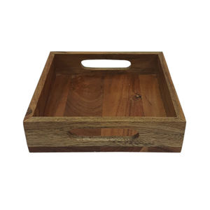 ถาดเสิร์ฟอาหารถาดเสิร์ฟอาหารทำจากไม้ธรรมชาติสีน้ำตาลเครื่องครัวมีสไตล์ปรับแต่งได้ - Product Image 4
