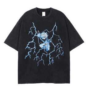Service OEM d'impression numérique personnalisée, t-shirt pour hommes à épaules tombantes et surdimensionnées, tissu en jersey respirant, fournisseur bangladais sur le devant - Product Image 4