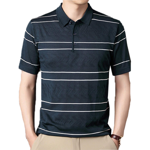 Camiseta de Golf Casual para Hombre, de Lona de Algodón y Spandex, con Botones, Manga Corta, Secado Rápido, Personalizable, para Verano - Product Image 1