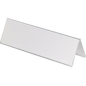 Marque-places et numéros de table DURABLES en PVC-plastique rigide transparent 297 x 105/210 mm 25 unités/paquet - Product Image 1