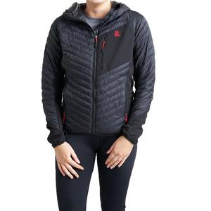 Veste hybride de qualité pour femme, streetwear d'hiver, fermeture éclair, coupe ajustée, légère, rembourrée, col montant, coupe-vent - Product Image 4