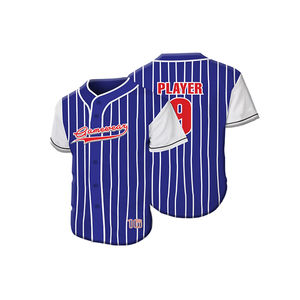 Uniformes de béisbol personalizados para hombre 2024 ropa deportiva activa transpirable de talla grande de secado rápido antibacteriano 3D impreso poliéster - Product Image 6